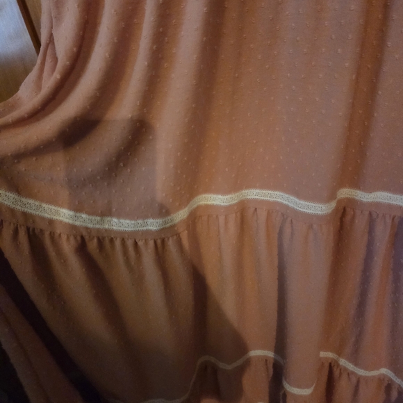 Pretty Garden Pink Prairie Maxi Dress With Pockets - Picture 4 of 6